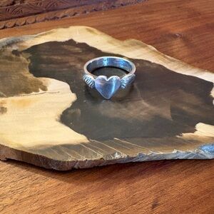 Juan Willie Sterling silver winged heart Del Corazon collection ring size 9